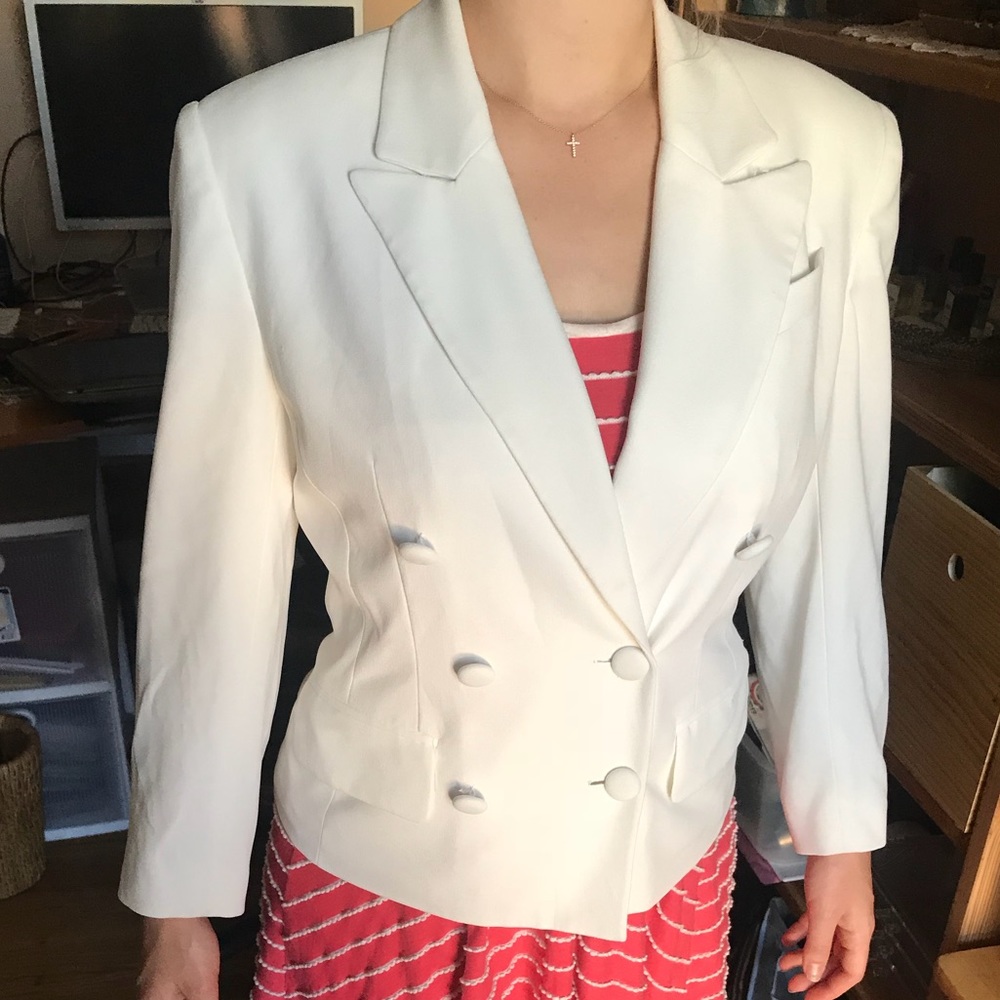 White blazer
